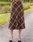 Barnwell Wool Blend Checked Skirt